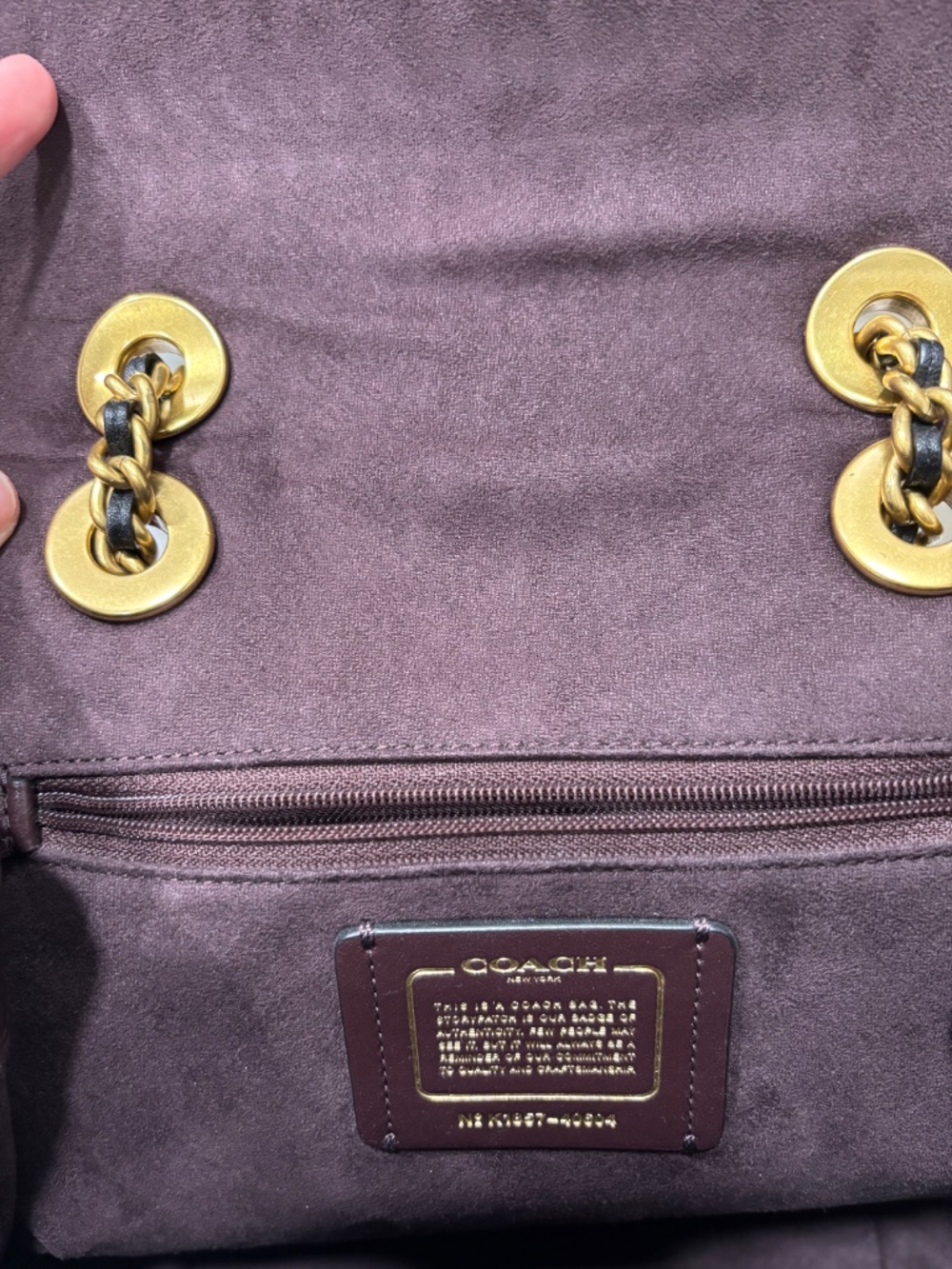 Coach ~2016 Black & Gold Parker Convertible Backpack - Picture 5 of 6